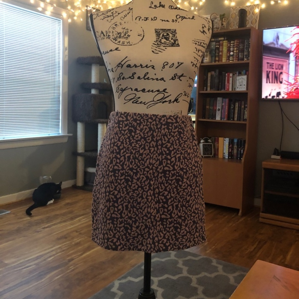 Pink Cheetah Pencil Skirt